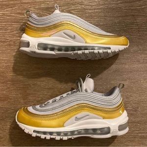 Nike Air Max 97, 6.5, silver/gold, NWT
